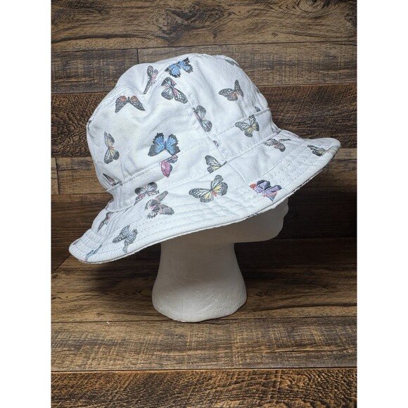 American Eagle Butterfly Print Bucket Hat White, One Size - Picture 4 of 6